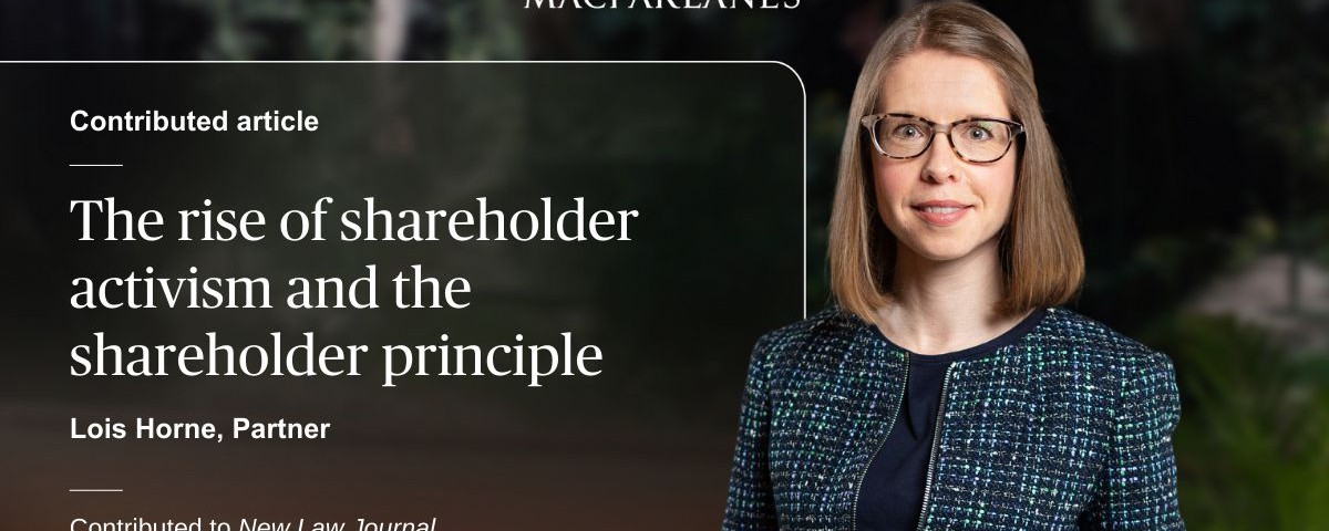 Disclosure and Shareholder Principle with Lois Horne